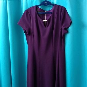 Alex dark eggplant purple dress